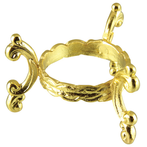 Gold Large Cabriole Egg Stand